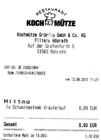 ftav Hffner Kochmtze Restaurant